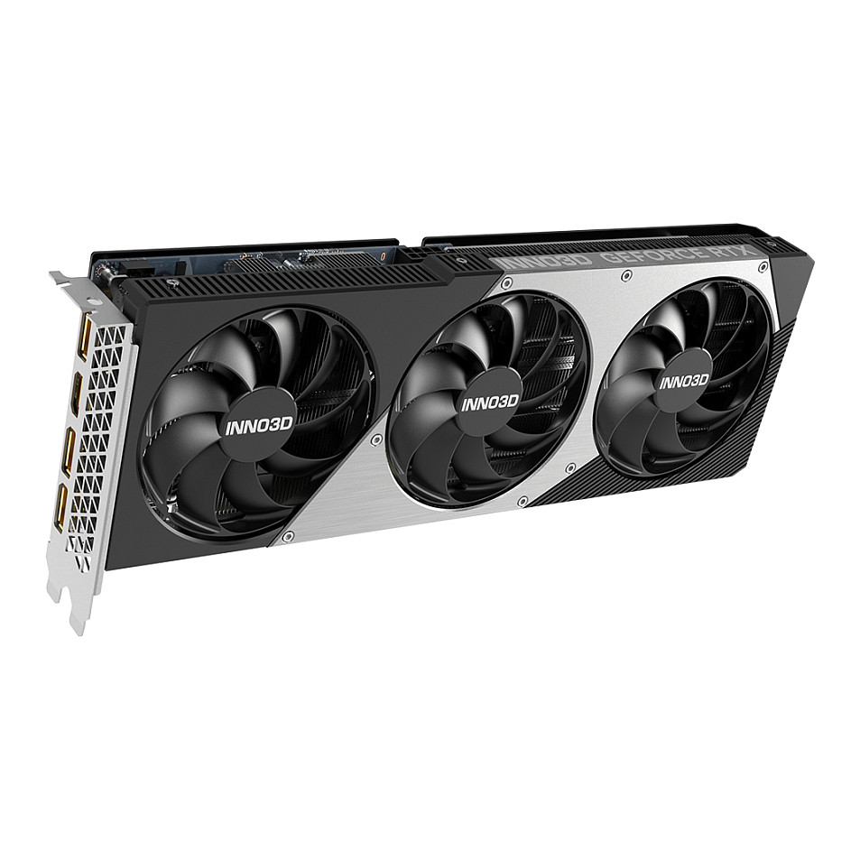 Kartë Grafike NVIDIA Inno3D GeForce RTX 5060 Ti X3 OC / 16GB GDDR7 / PCIe 5.0 / 3 Fan – Zezë/Hiri