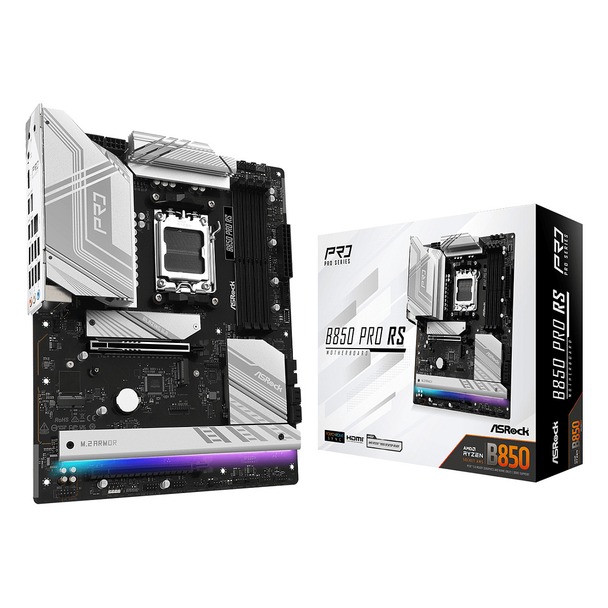 Pllakë Amë AMD AM5 ASROCK B850 Pro RS / ATX / DDR5 / HDMI