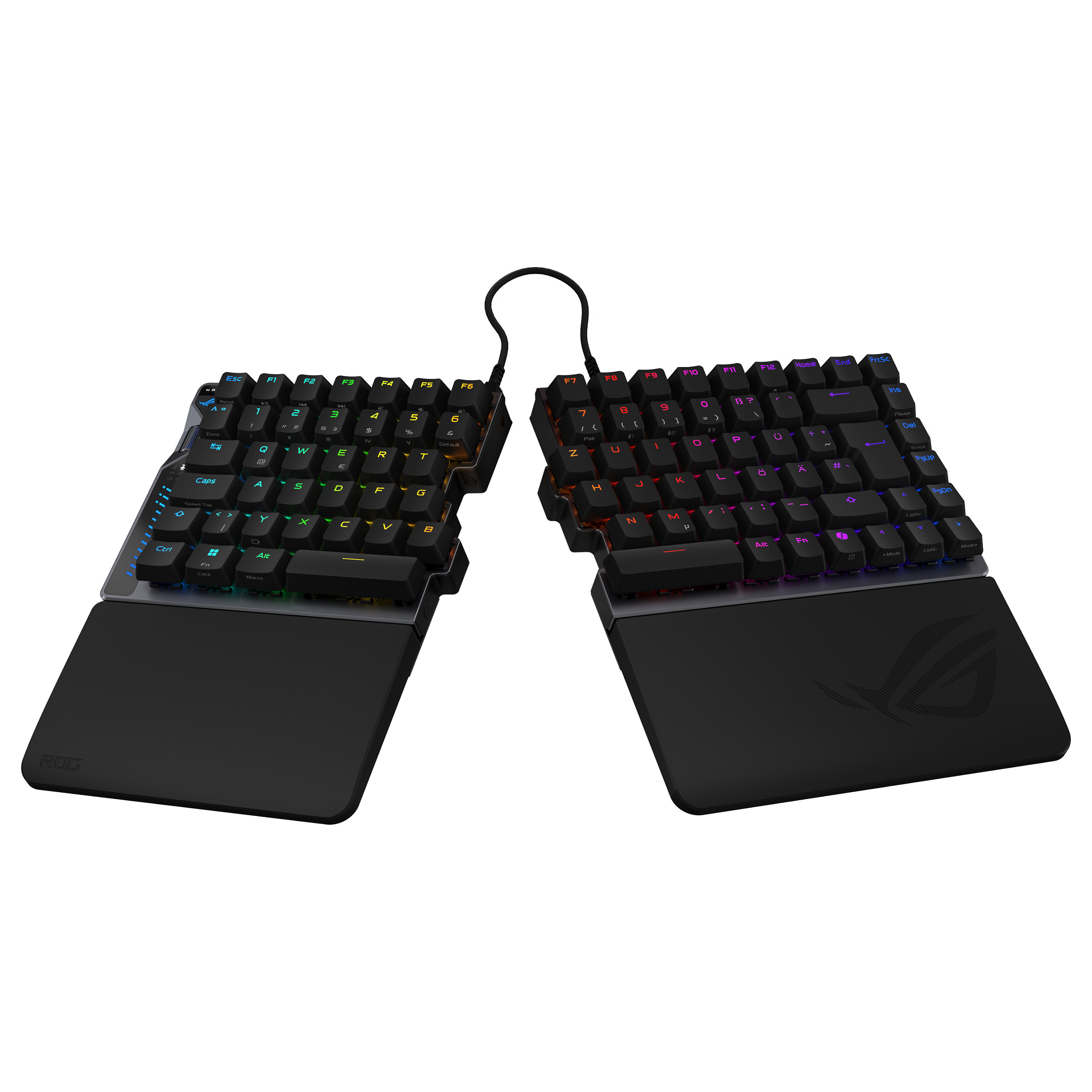 Tastierë Gaming ASUS ROG Falcata / USB + 2.4 GHz + Bluetooth 5 / Mekanike Magnetike ROG HFX V2 / 75% / QWERTZ / German / RGB - Zezë 5