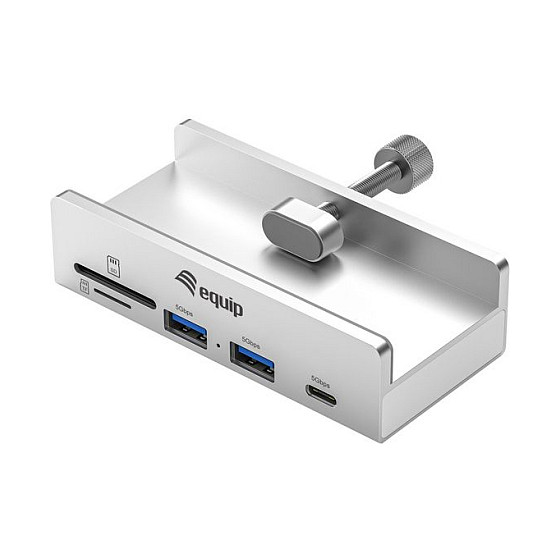 Hub Equip 128967, 2x USB-A, 2x USB-C, USB 3.2 Gen 1, 5Gbps - Gri 9