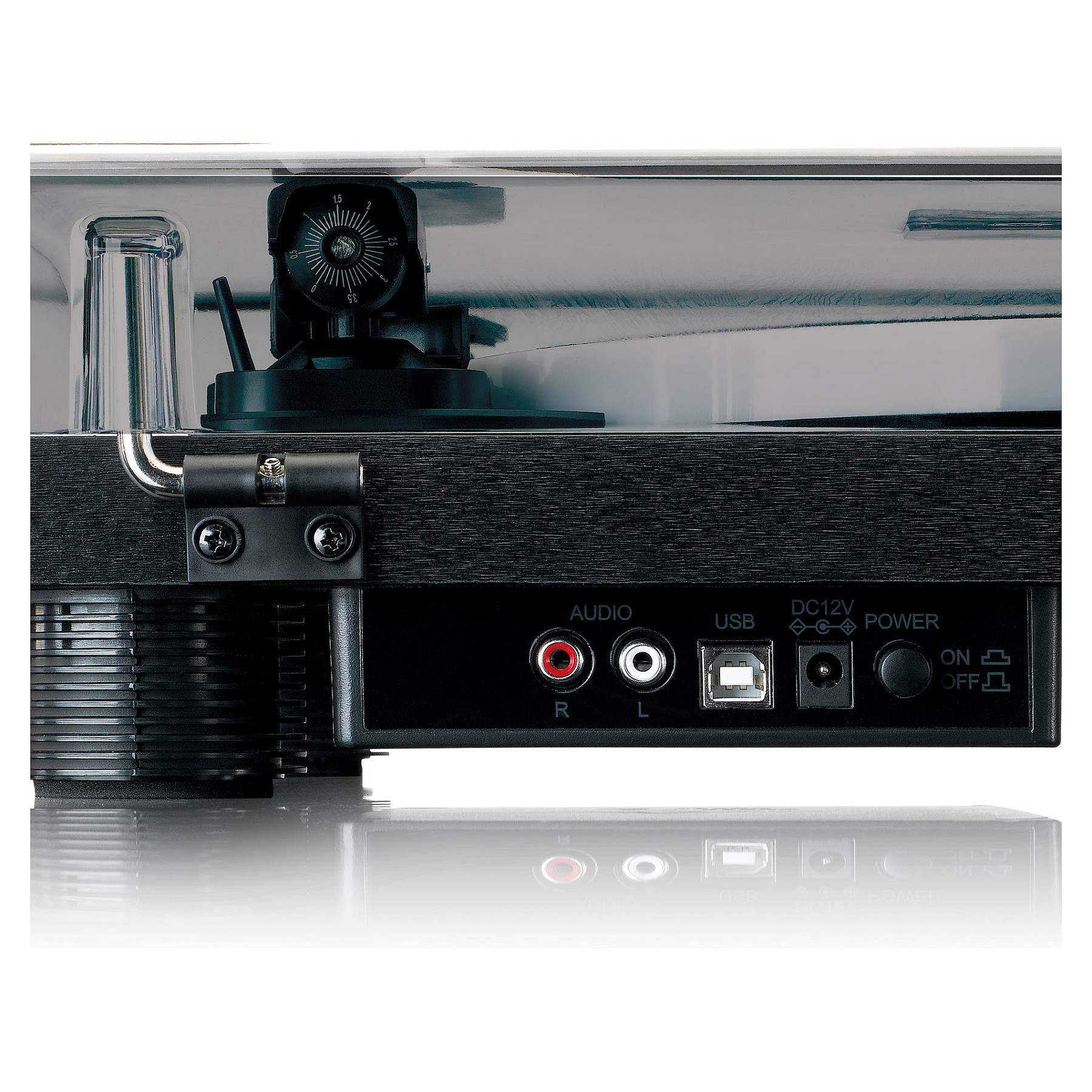 Gramafon Lenco LS-50LEDBK, Me Rrip, Manual, USB Type-B, Fuqi RMS 4 W - Zezë 4