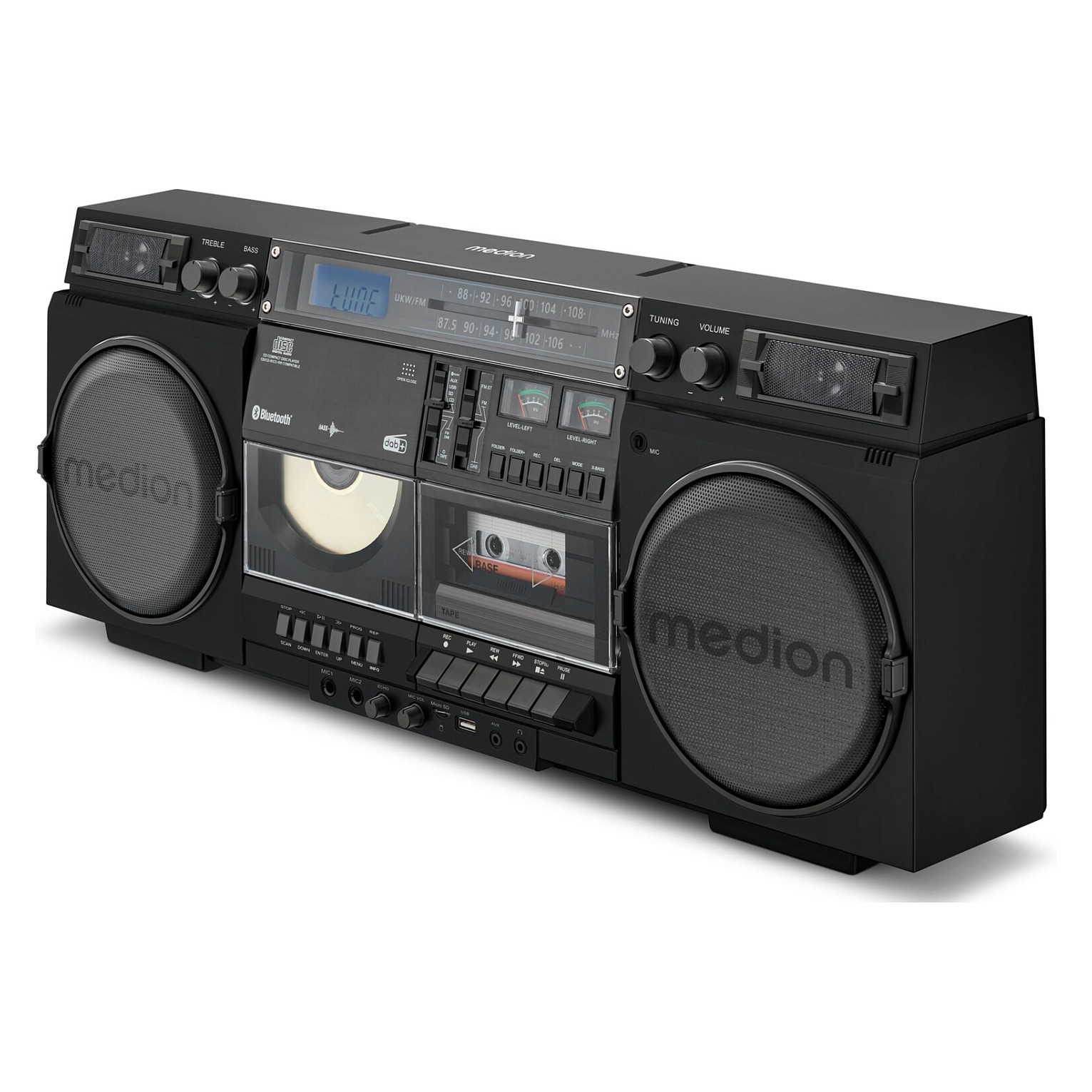 Altoparlant Medion LIFE P66538, 20W RMS, Bluetooth 5.3, DAB+, FM, CD, USB, microSD - Zezë 3