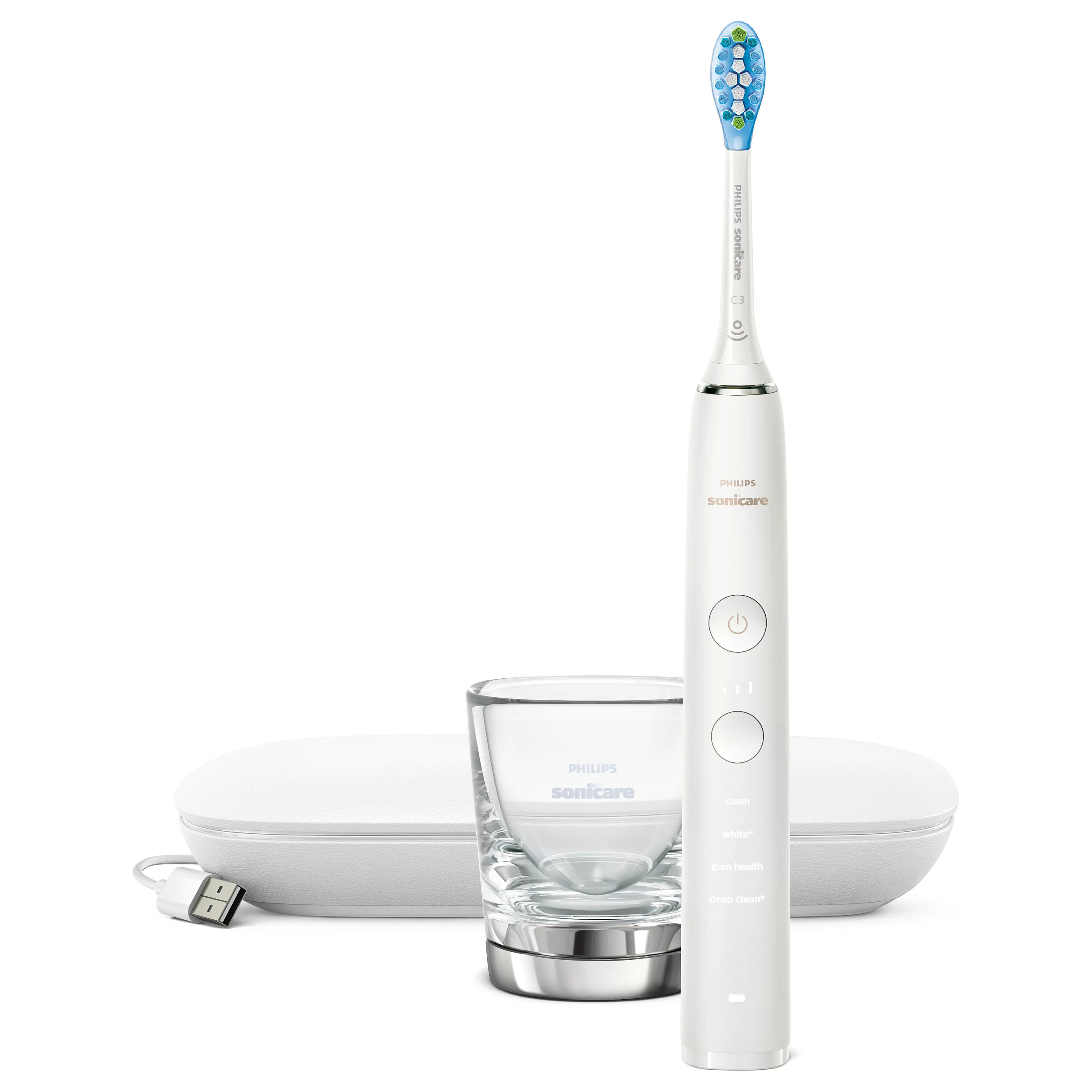 Furçë Dhëmbësh Elektrike Philips Sonicare DiamondClean 9000 HX9911/27 / Sonike / 4 Programe – Bardhë 3