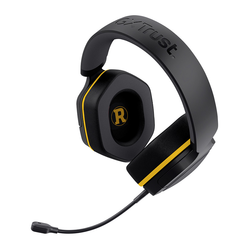 Kufje Gaming me kabllo Trust GXT 492BM Carus / Batman Edition / Over-Ear / 50 mm / 3.5 mm / Mikrofon i shkëputshëm / 1.2 m – Zezë / Verdhë 3