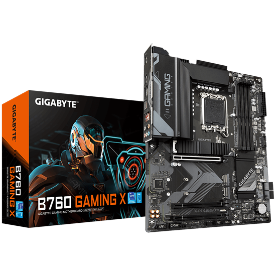 Pllakë Amë Gigabyte B760 GAMING X / LGA1700 / B760 / DDR5 / ATX / DP / HDMI / 2.5GbE LAN