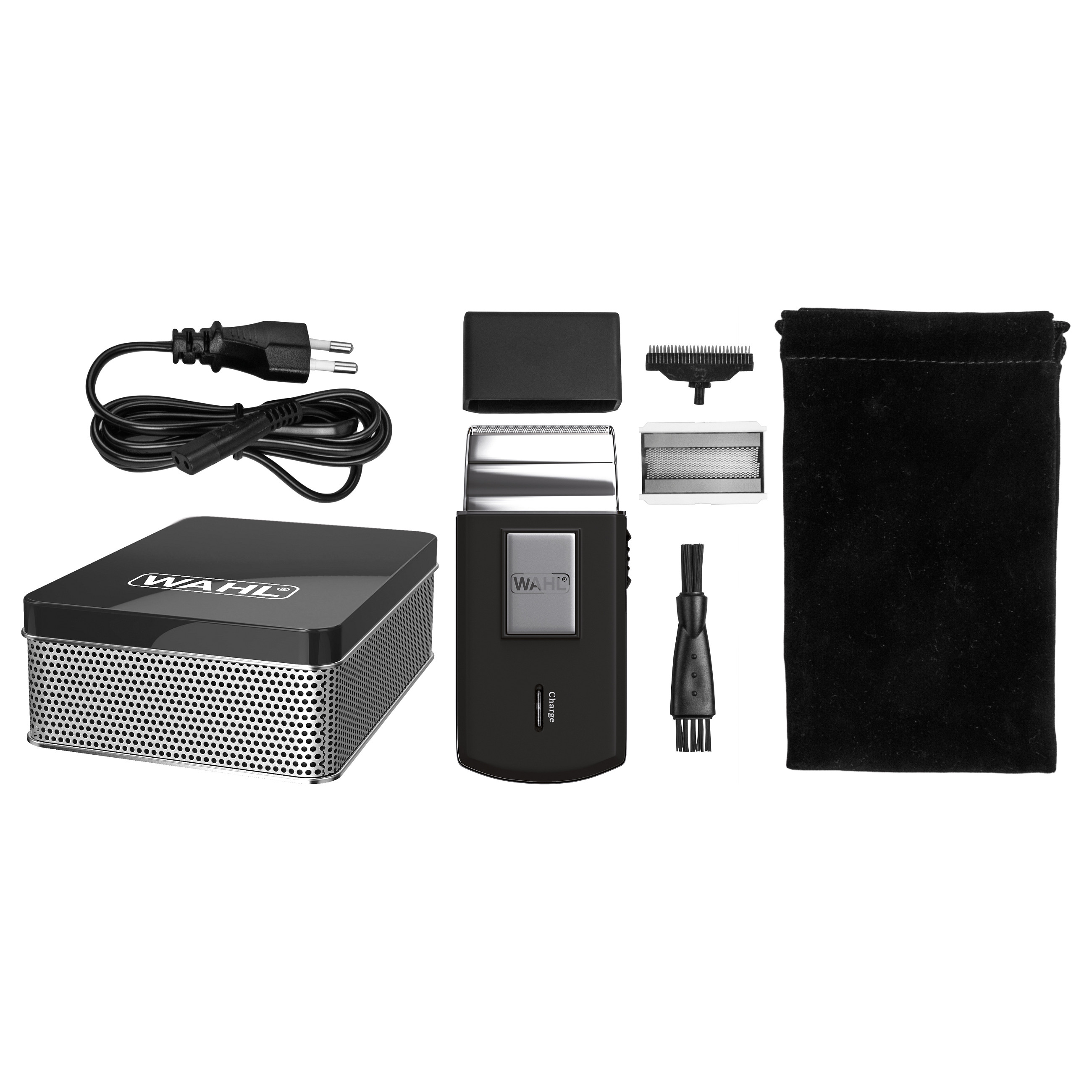 Makinë e rrojës Wahl Travel Shaver 03615-1016, Pa Kabllo, Bateri e Rikarikueshme, Autonomi deri në 45 Minuta – Zezë , Argjend 3