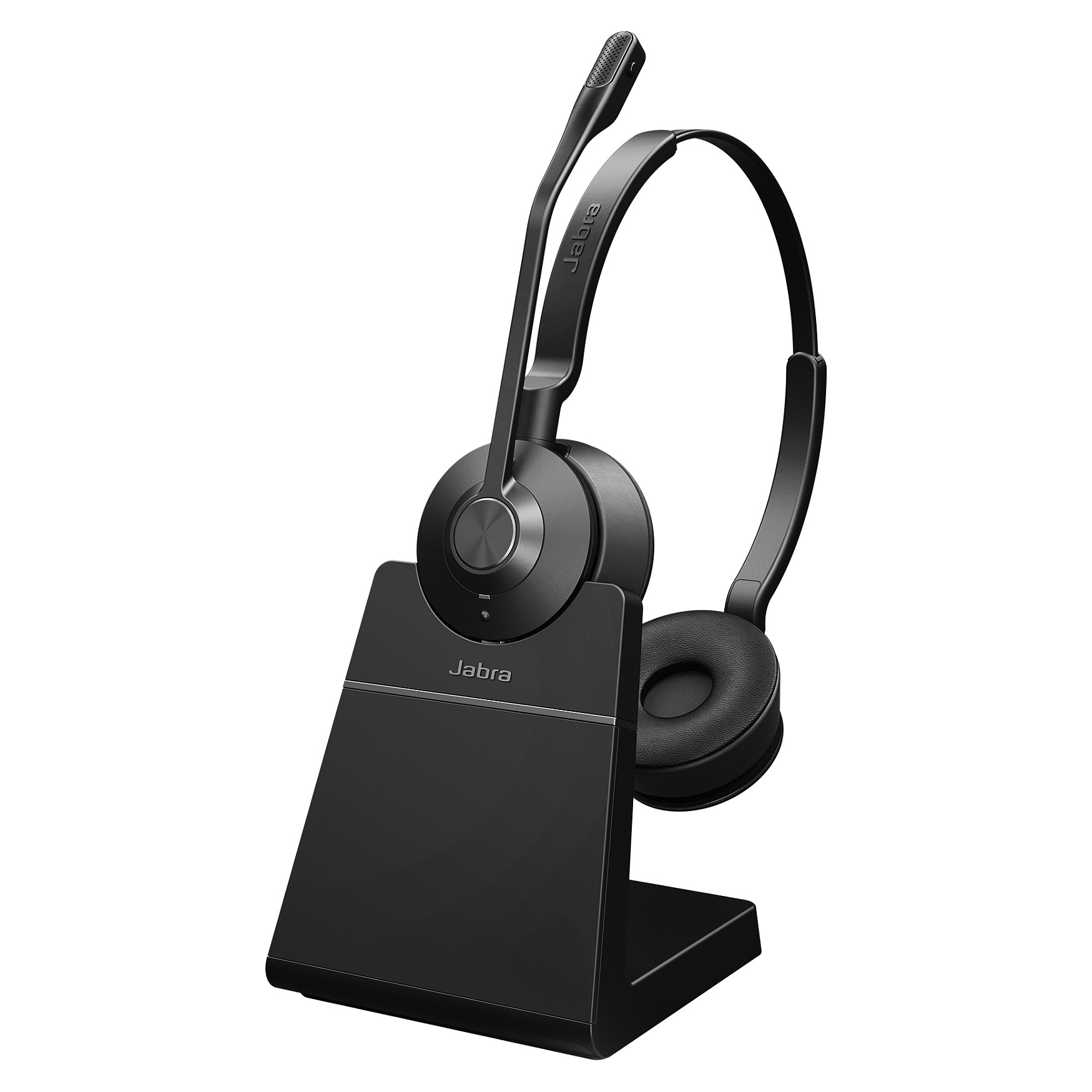 Jabra Engage 55 UC Stereo USB-C Wireless Headset – DECT, 150m, 13h, Charging Stand – Zezë/Titanium 2