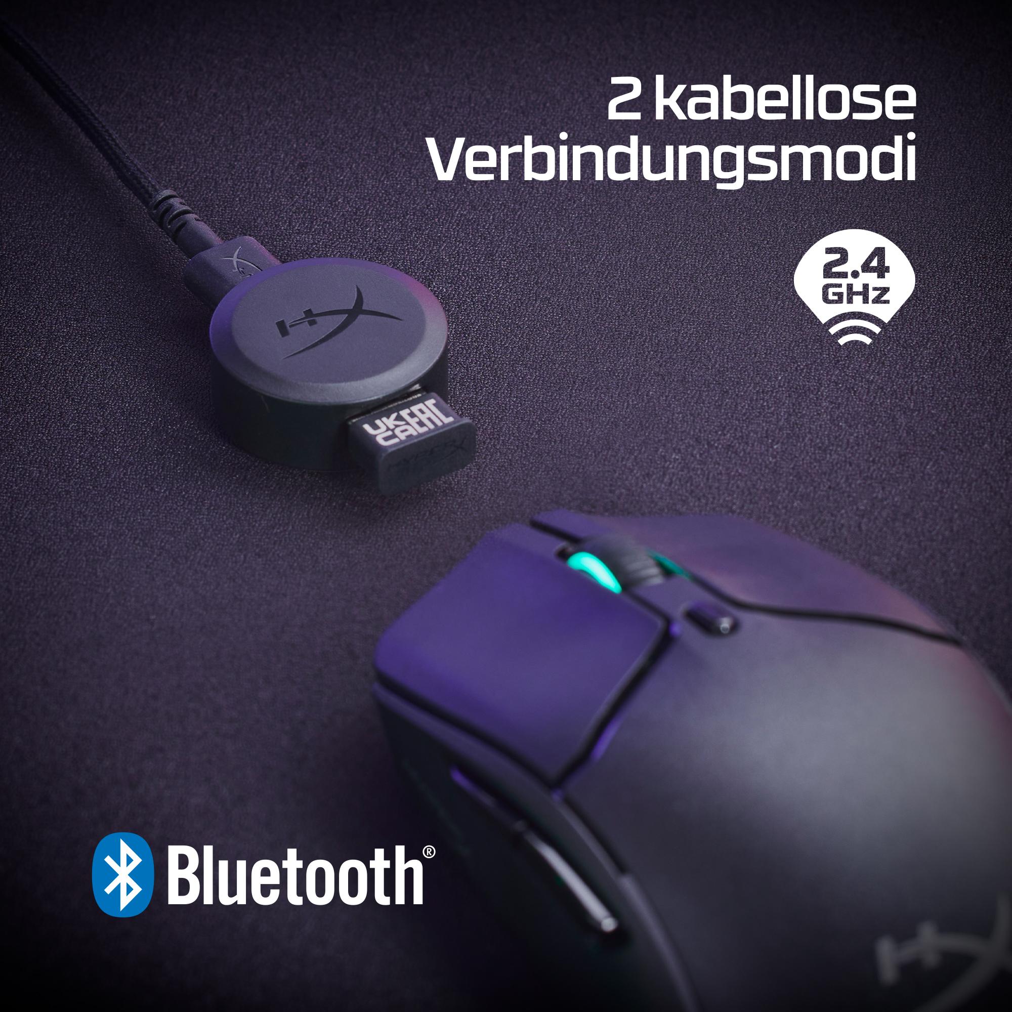 Maus Gaming HyperX Pulsefire Haste 2 Wireless / 2.4GHz + Bluetooth / HyperX 26K - Bardhë thumbnail 3