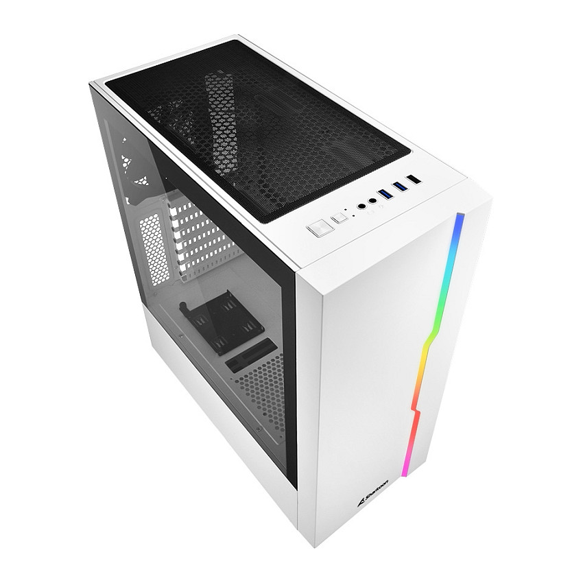 Kasë Midi Sharkoon RGB Slider white thumbnail 3