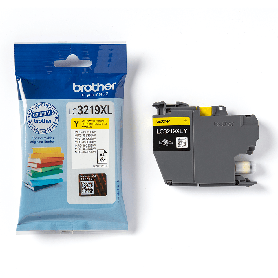 INK për Printer Brother LC-3219XLY / XL / 1,500 Faqe - Verdhë 3