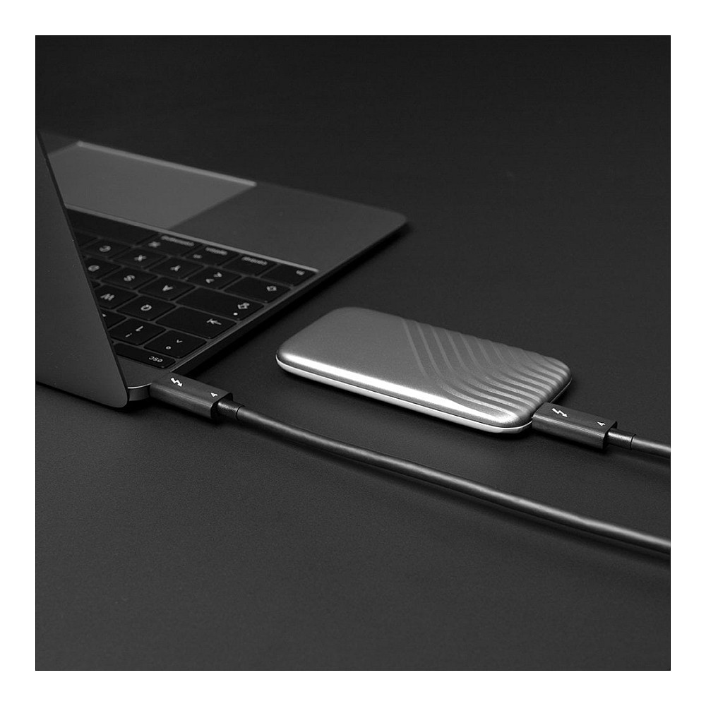 Kabllo Thunderbolt 4 LINDY 31121, USB-C në USB-C, 40 Gbps, 100 W, 2 m - Zezë 5