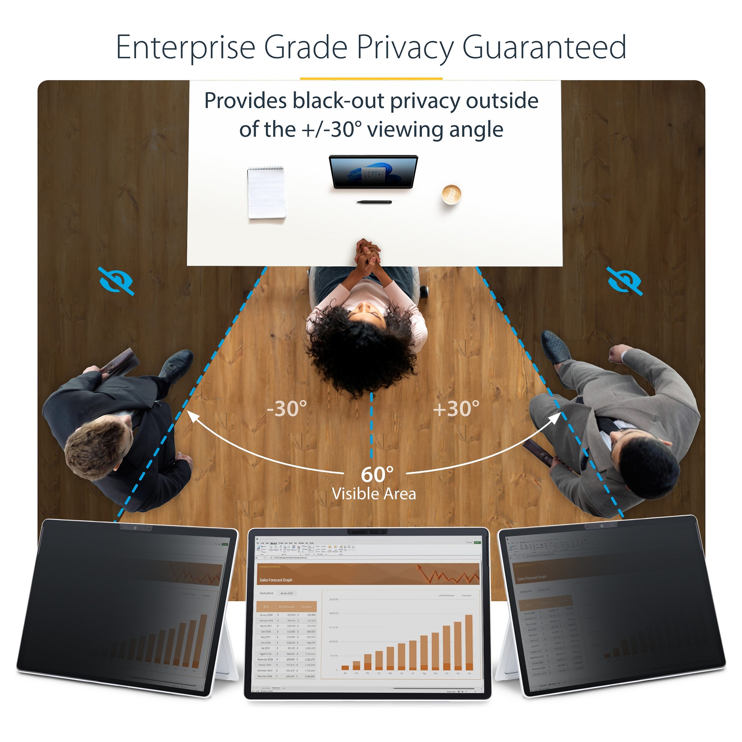 Filtër Privatësie StarTech.com 13SP-PRIVACY-SCREEN, 13 inç, 4-Way, me Prekje, për Microsoft Surface Pro 8/9/X/11 – Zezë 7