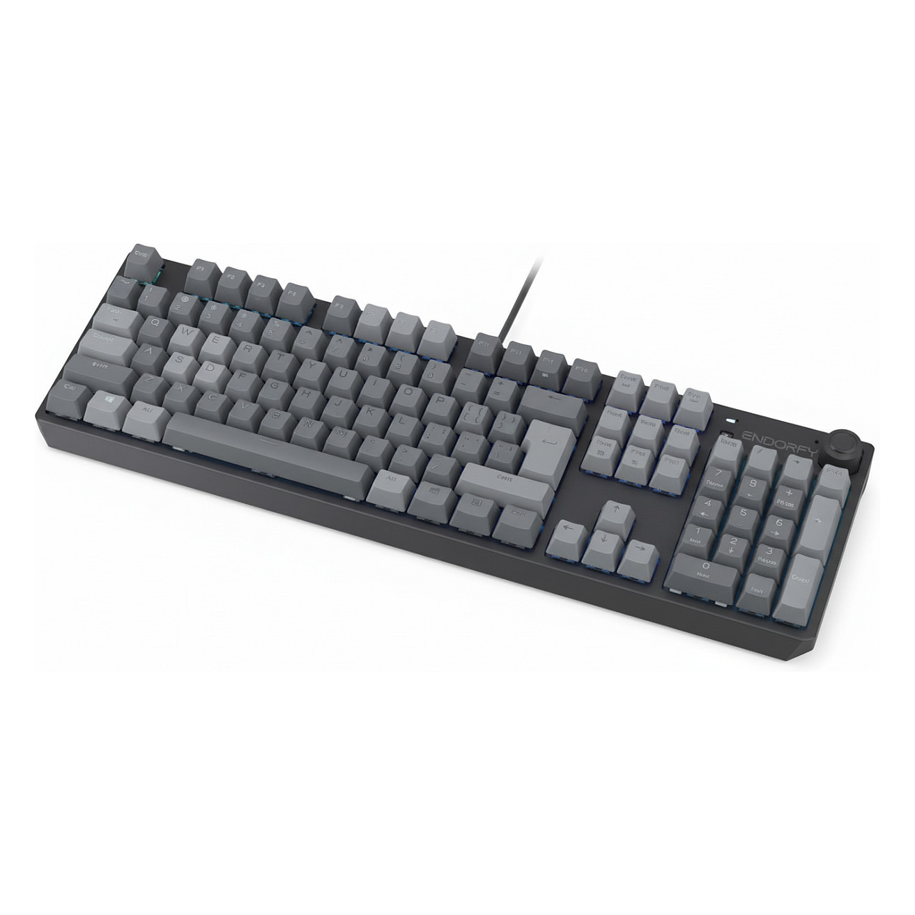 Tastierë Gaming ENDORFY Thock V2 75% / Wired & Wireless / DE / Mekanike / Yellow Switches / ARGB / Hot-Swap - Gri 5