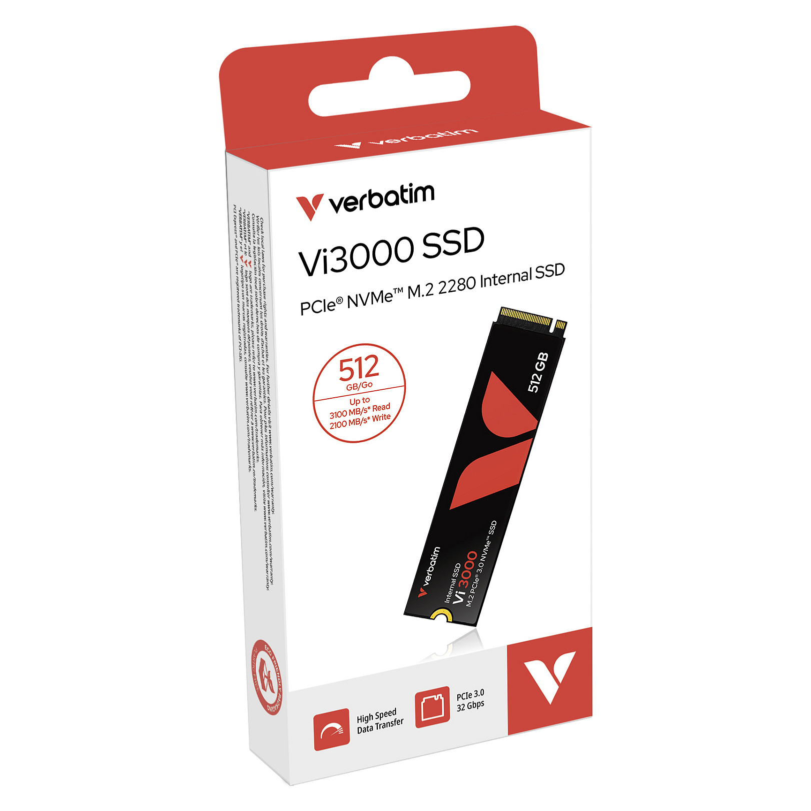 SSD të Brendshme Verbatim Vi3000 512GB M.2 2280 PCIe 3.0