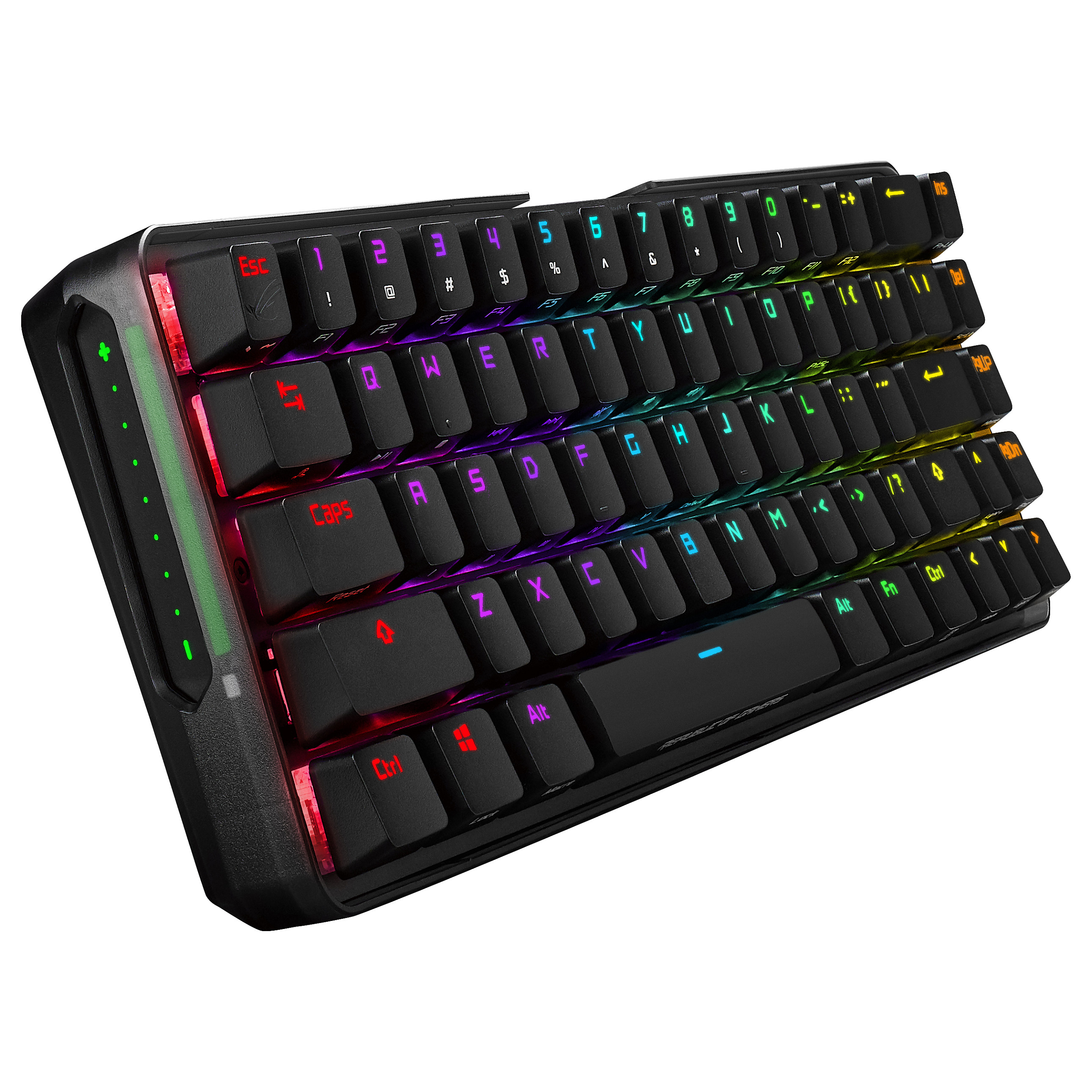Tastierë Gaming ASUS ROG Falchion / Wired / 65% / Cherry MX RGB Red / USB + RF Wireless 2.4 GHz / AZERTY FR / RGB - Zezë 2