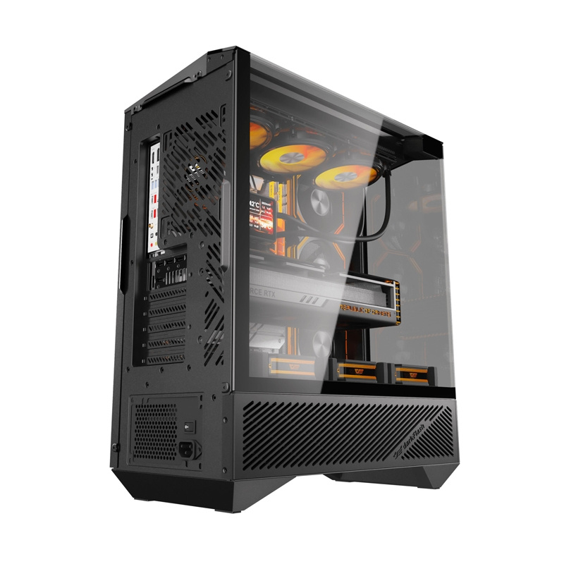 Kasë Darkflash DY460 / ATX Mid-Tower / 4x120mm ARGB / USB Type-C / Xham i Temperuar – Zezë 2