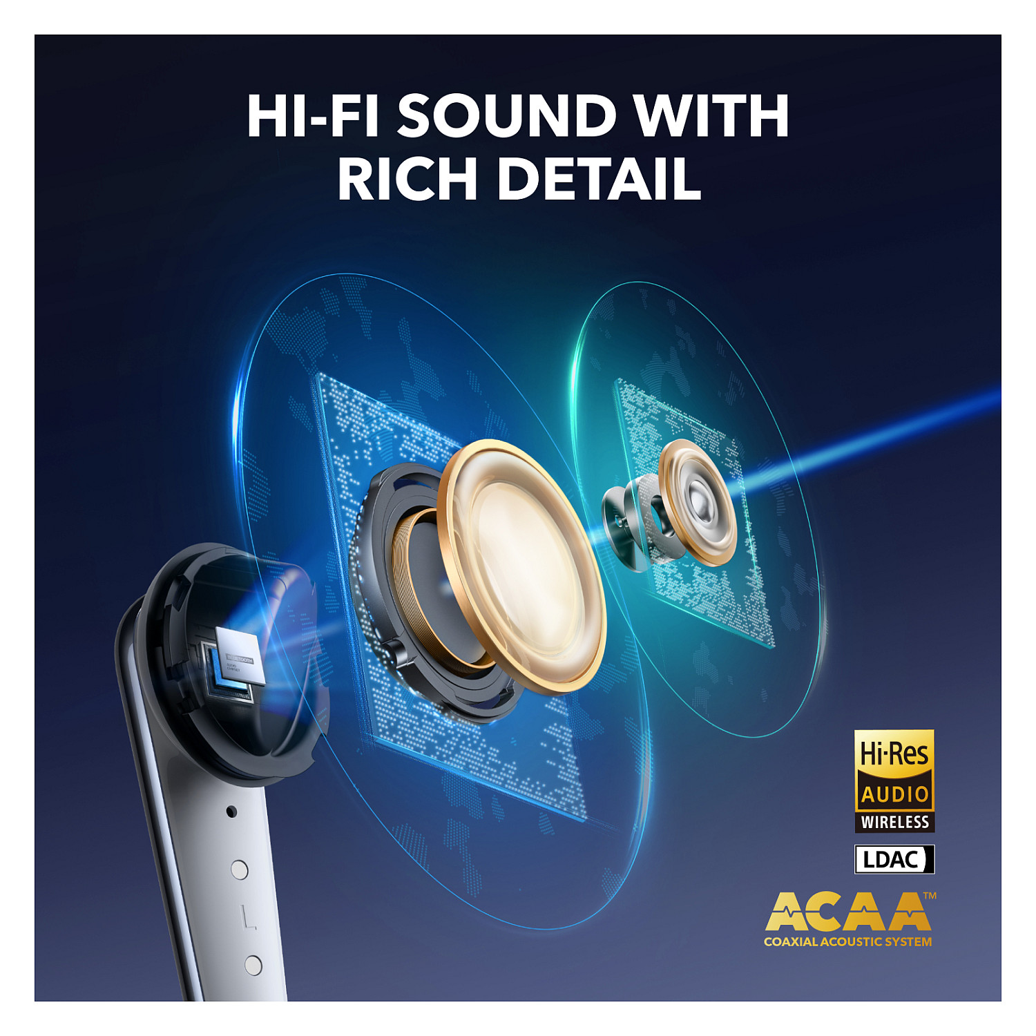 Kufje pa kabllo Soundcore Liberty 4 Pro / TWS / Bluetooth 5.3 / 10.5mm + 4.6mm / ANC / 6 Mikrofona - Zezë 5