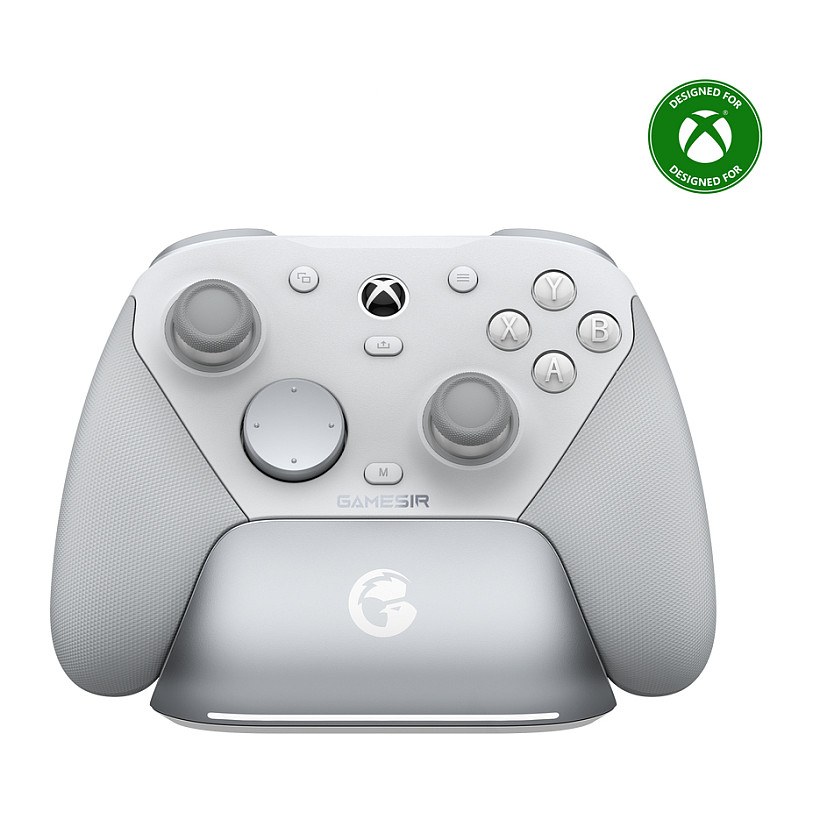 Kontroller për PC / Xbox GameSir G7 Pro / Wireless + Wired / TMR / Hall Effect / 1000Hz – Bardhë/Gri