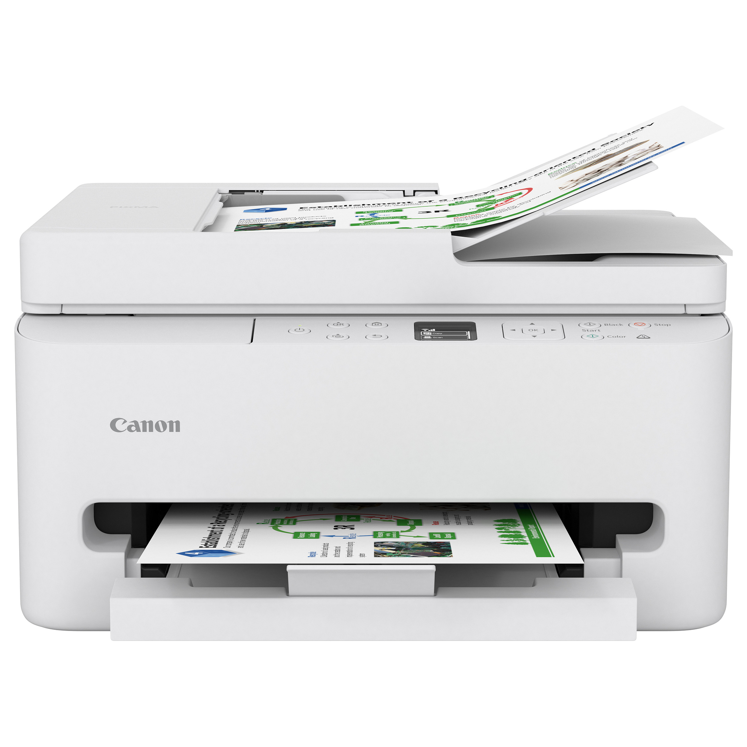 Printer Multifunksional Canon PIXMA TS7550i / 3‑in‑1 / 14ppm / Wi-Fi – Bardhë thumbnail 5