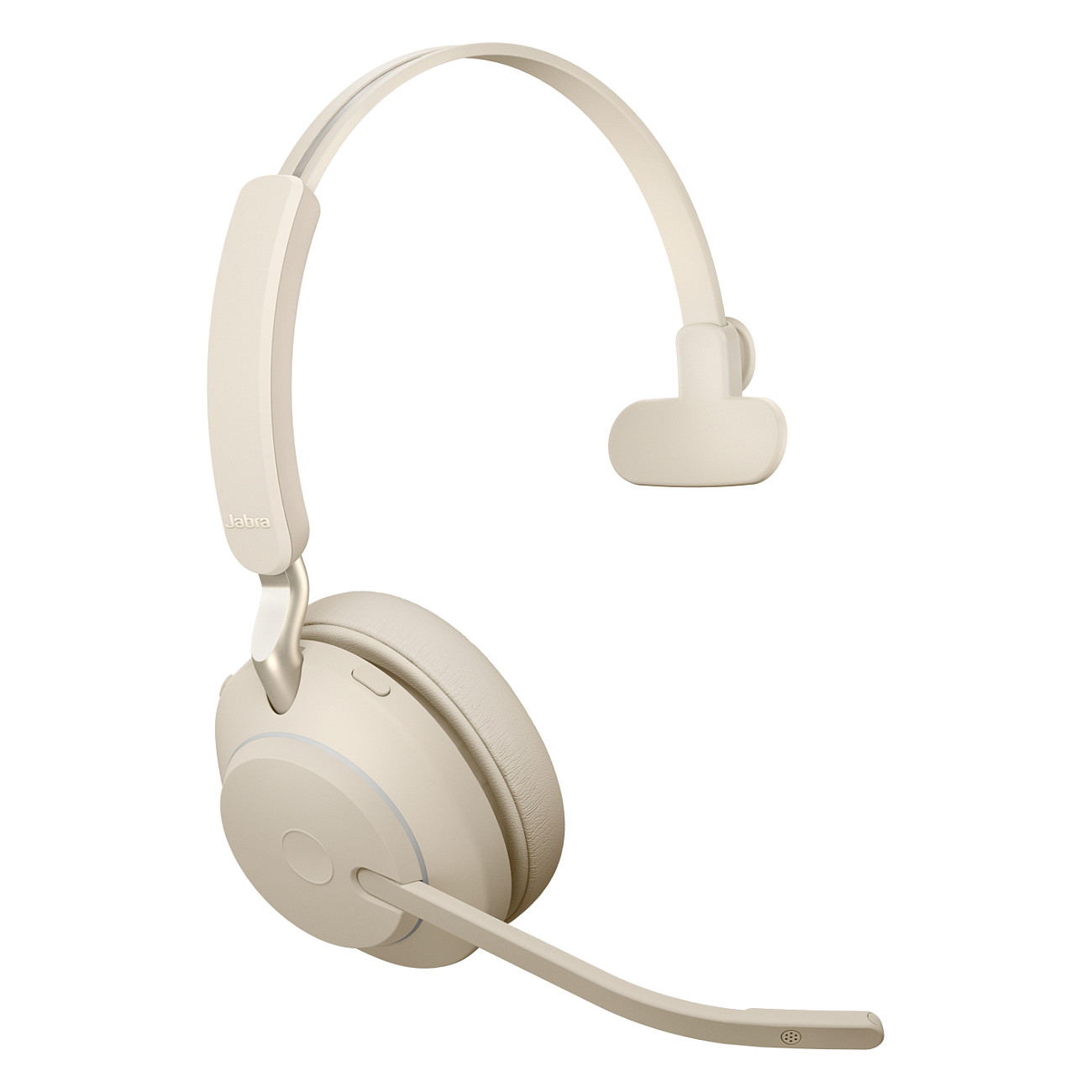 Kufje pa kabllo Jabra Evolve2 65 Mono UC, Bluetooth, USB-C, Stacion karikimi, Link 380c, Rreze 30 m - Bezhë 3