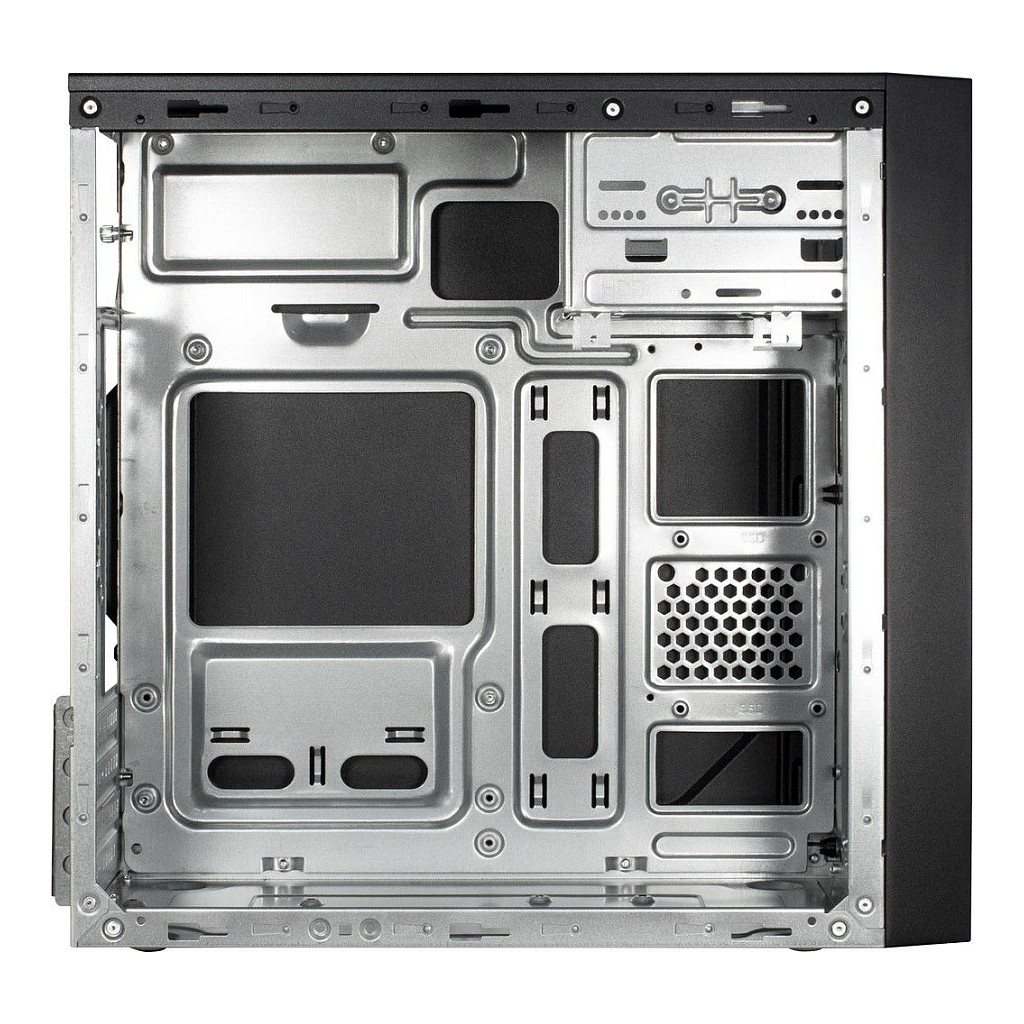 Kasë Inter-Tech IT-6505 Reto Micro Tower ATX - Zezë thumbnail 5