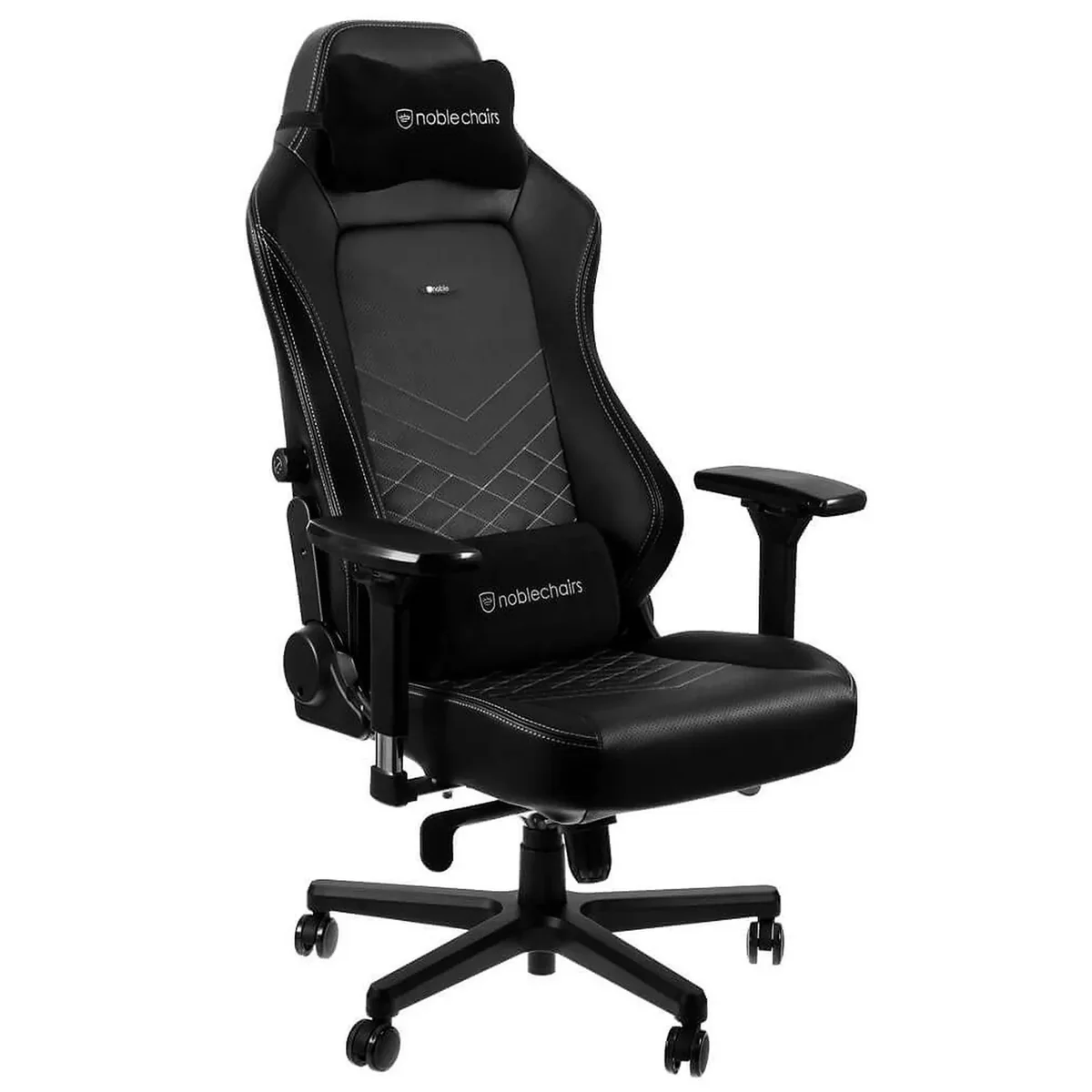 Karrige Gaming noblechairs HERO / 4D Armrests / Lumbar Support / 90–125° / 11° Rocking / 150kg – Zezë/Bardhë