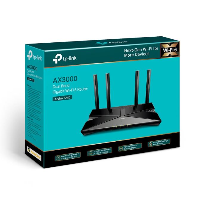 Ruter WiFi TP-Link Archer AX53, Wi-Fi 6, Dual-band, i zi 3