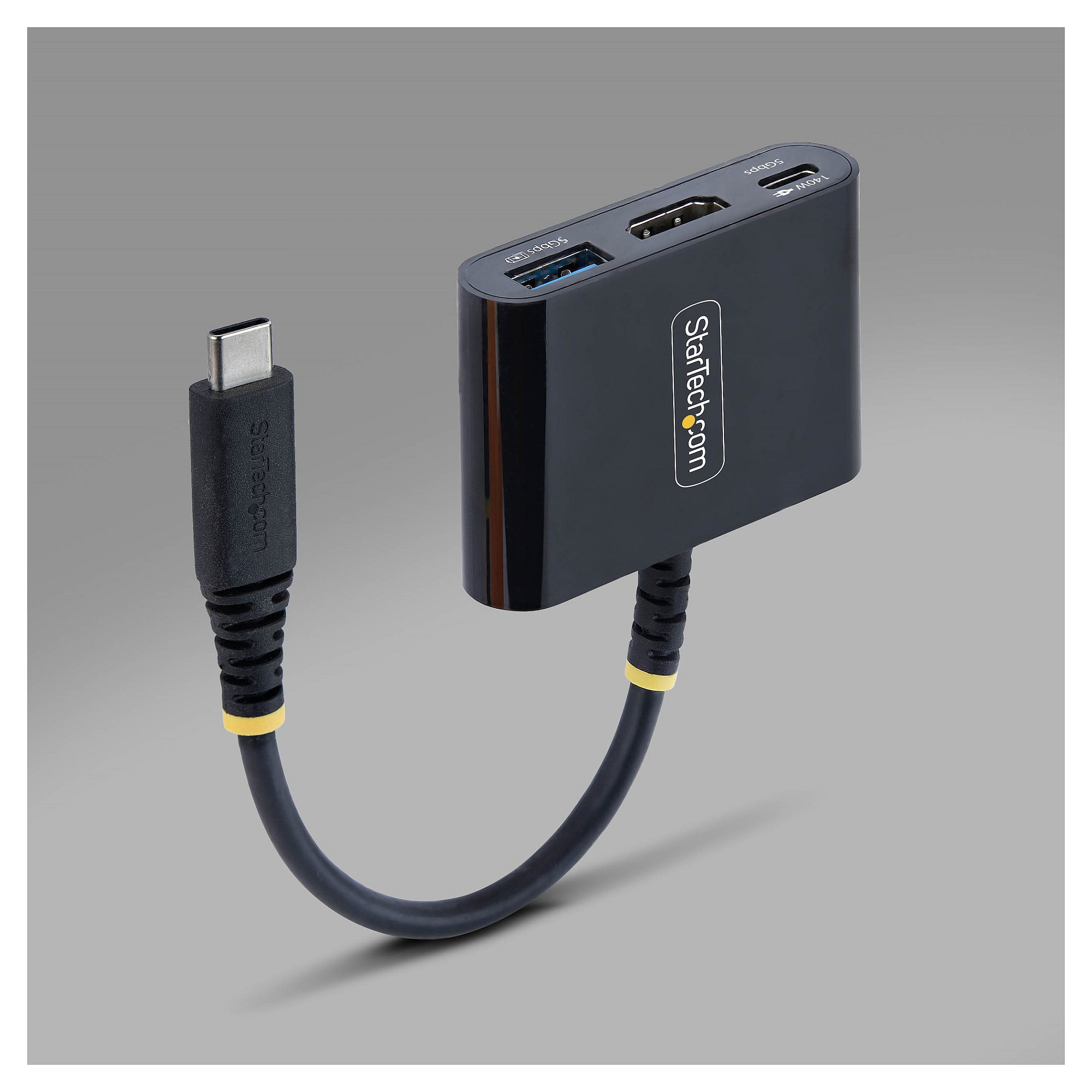 Adapter Multiport USB-C StarTech 168B-USBC-MULTIPORT, HDMI 4K@60Hz, USB-A 5Gbps, USB-C, 140W PD - Zezë 5