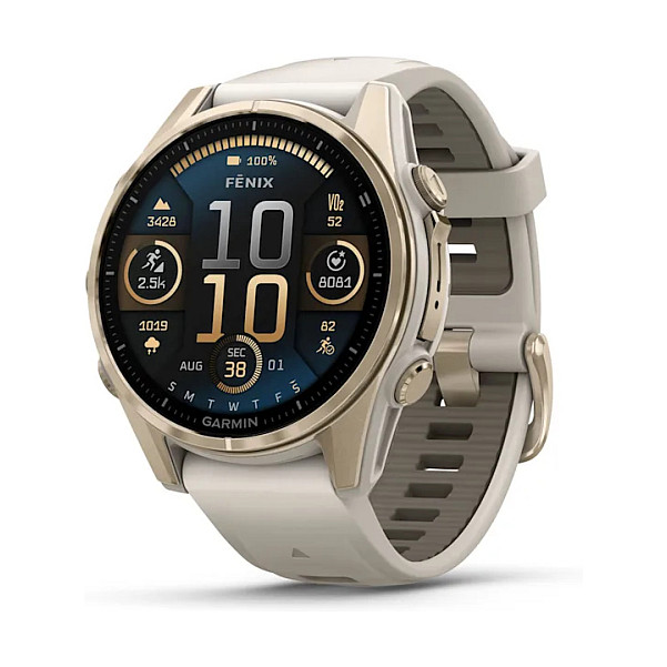 Orë e mençur Garmin fēnix 8, 43mm, AMOLED 1.3", Sapphire, GPS Multi-Band, 32GB - Ari/Hiri