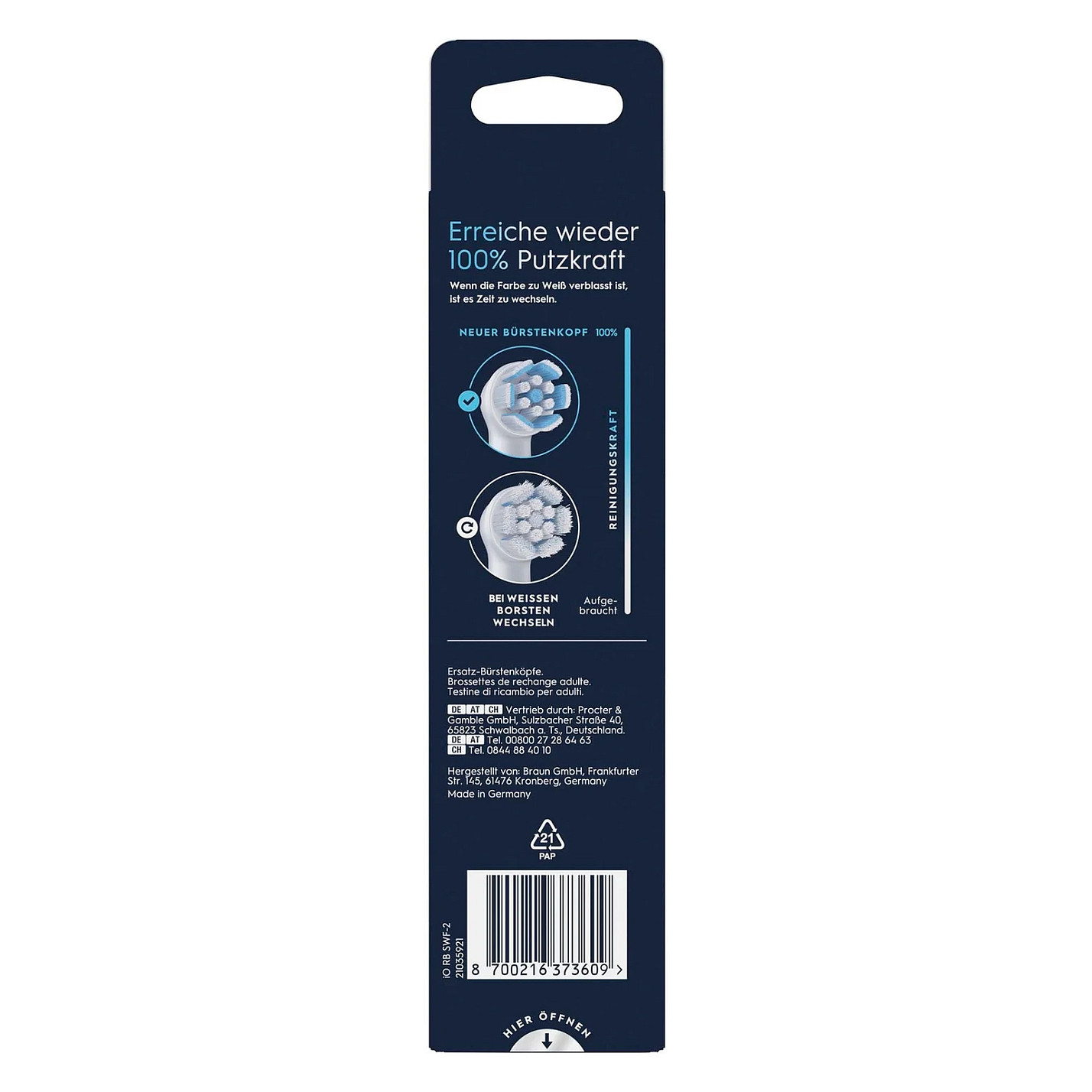 Kokë Zëvendësuese për Furçë Dhëmbësh Oral-B iO Gentle Care / Extra Soft / 4000 Fije / Për Oral-B iO – Bardhë 3