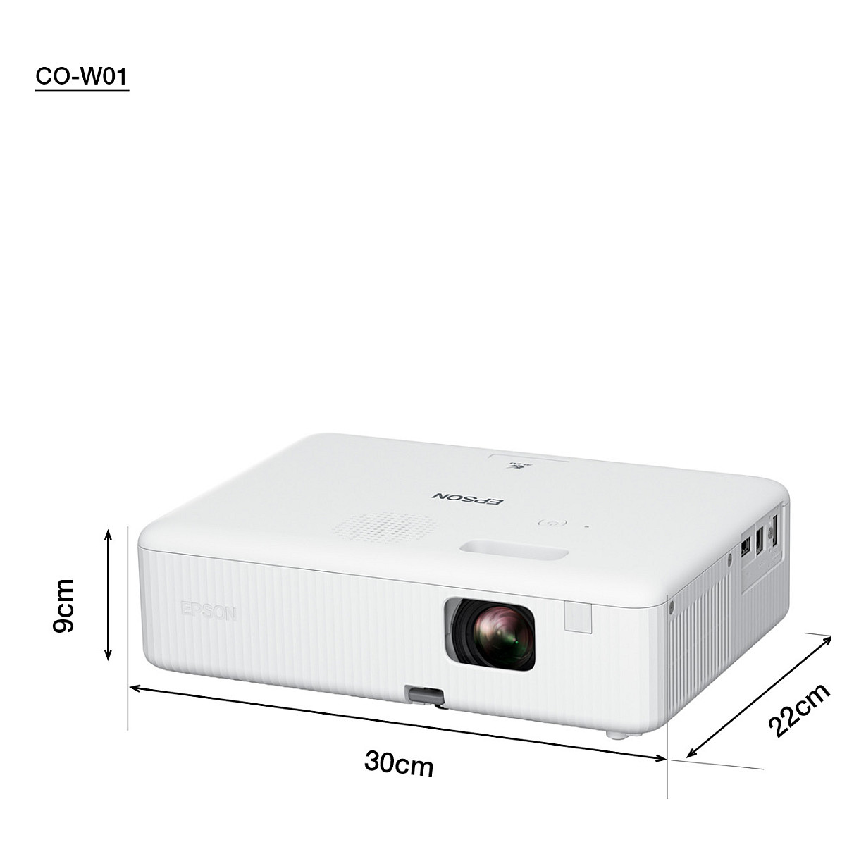 Projektor Epson CO‑W01 / 3LCD / 3000 ANSI Lumen / WXGA / HDMI+USB – Bardhë thumbnail 2