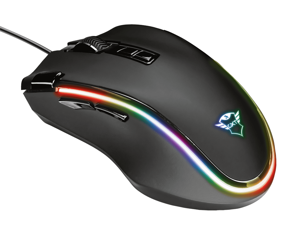Maus Gaming Trust GXT188 Laban / 100-15.000 DPI / 125-1000Hz / 300 IPS / USB 2.0 / 1.8m / RGB / I zi 4