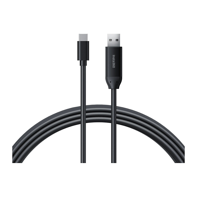 Kabllo USB Insta360, USB-A në USB-C, 10 m, USB 2.0 – Zezë 3