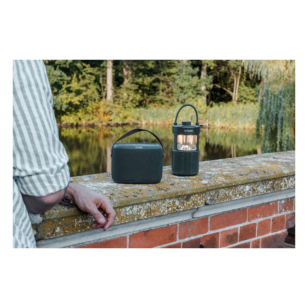 Altoparlant Pure Woodland Glow, 20W, Bluetooth 5.3, AUX, IPX6, USB-C - Gjelbër 10