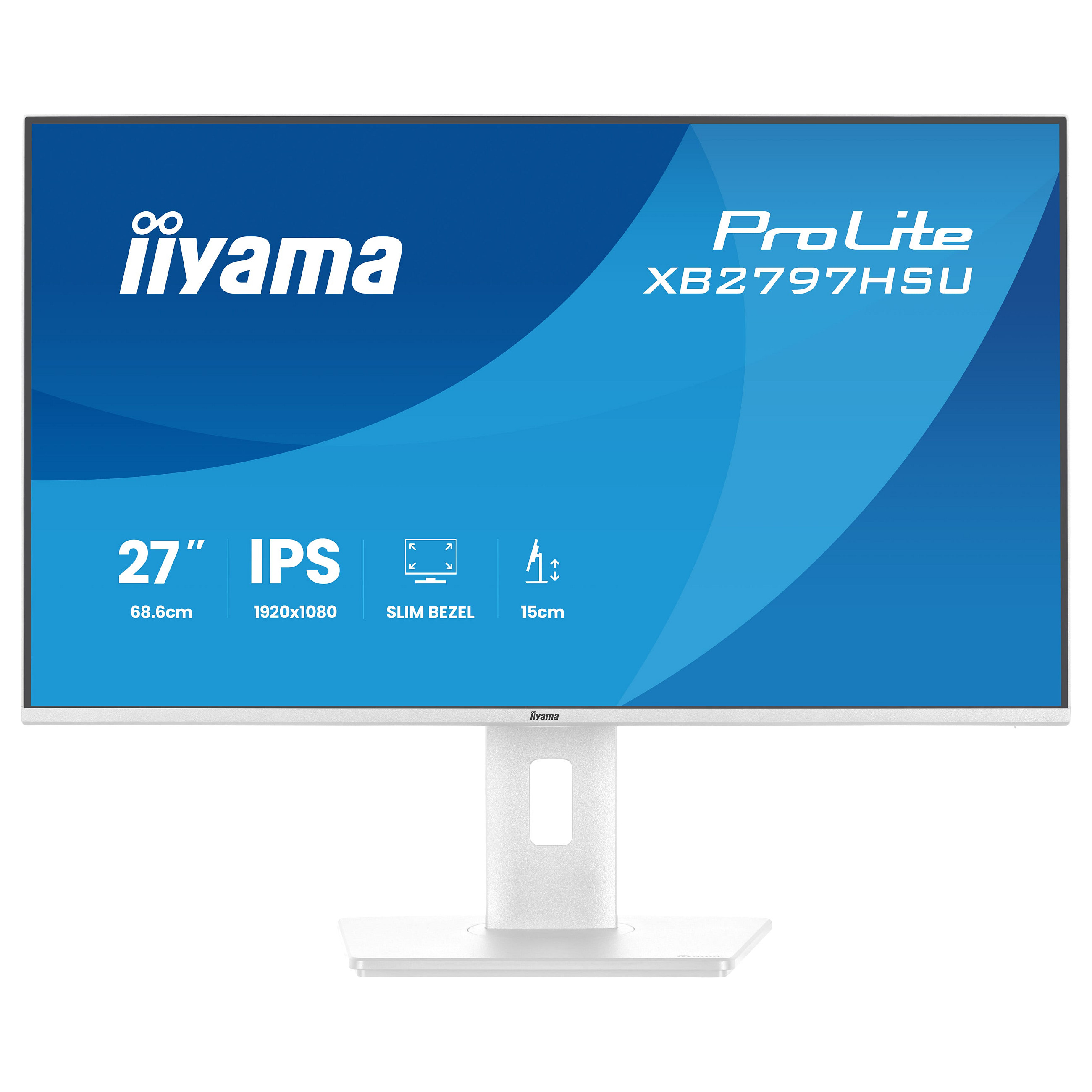 Monitor IIYAMA XB2797HSU-W1 / 27"/ Full HD IPS / LED / 120Hz / 1ms / HDMI+USB+DP - Bardhë thumbnail 3