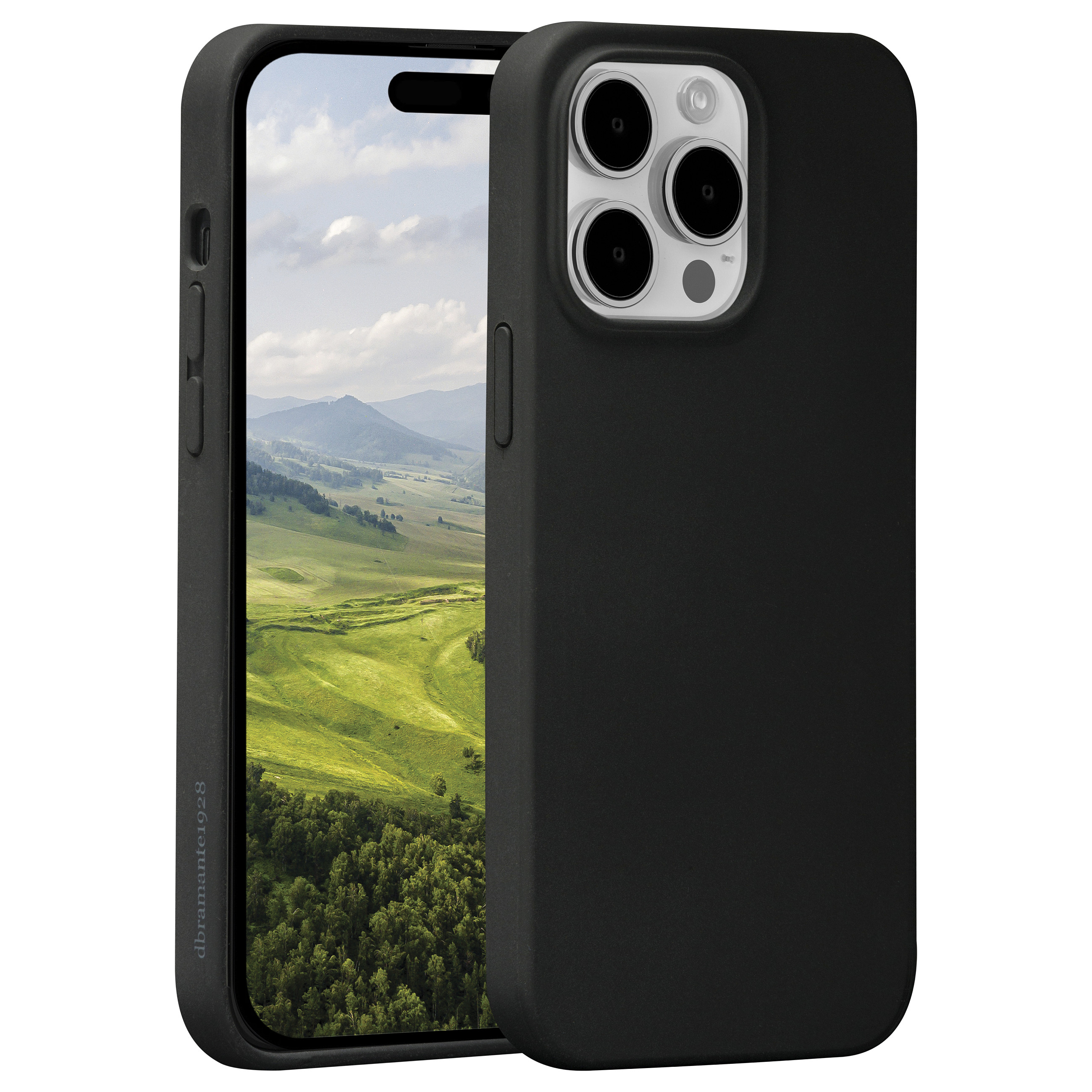 Aksesorë për telefon dbramante1928 Monaco MagSafe / iPhone 15 Pro Max / MagSafe / Mbrojtje 1.2m - Zezë