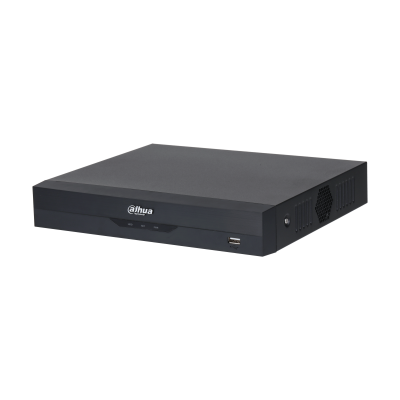 DVR Dahua Technology XVR5116HS-I3 WizSense, 16 kanale analoge, deri në 24 kanale IP, rezolucion daljeje 4K UHD, H.265+, inteligjencë artificiale, 1 × SATA deri në 16TB, HDMI, VGA, LAN Gigabit - Zezë