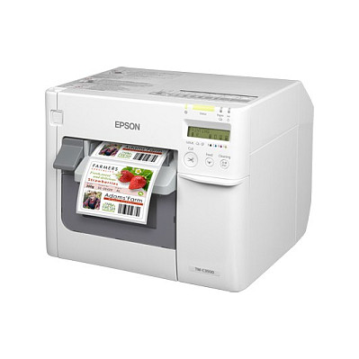 Printer Label Epson TM-C3500 (012CD) / Color / USB / LAN - Bardhë
