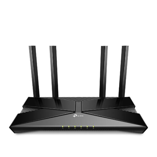 TP-Link Archer AX55 AX3000 Wi-Fi 6 Router – Dual-Band 2.4GHz + 5GHz, 574Mbps + 2402Mbps, 1× Gigabit WAN + 4× Gigabit LAN, USB 3.0 – Zezë