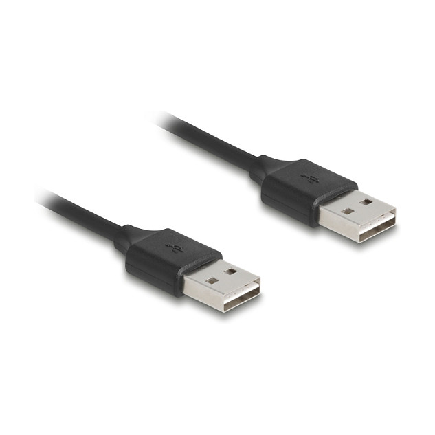 Kabllo USB DeLOCK 90124, USB 2.0 A Mashkull EASY-USB në A Mashkull EASY-USB, Spirale, 0.5–0.8m - Zezë 2