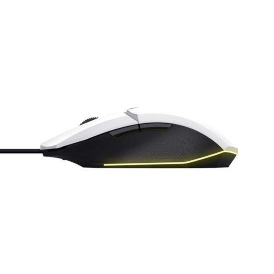 Maus Gaming Trust GXT 109W Felox / Wired / 200-6400 DPI / 6 Butona / LED Shumëngjyrësh - Bardhë 4