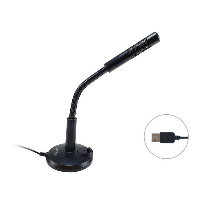 Mikrofon Equip USB Table Microphone / Adjustable Tilt, Plug & Play Design - Zezë thumbnail 2