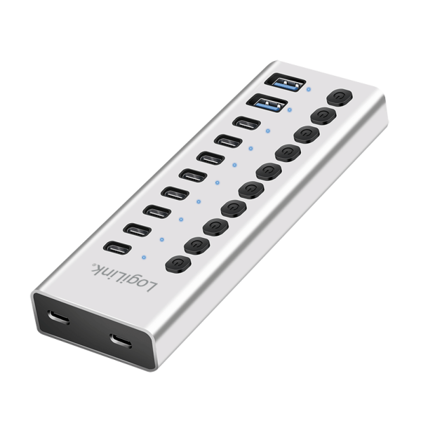 Hub USB-C LogiLink UA0457, 7x USB-A, USB 3.2 Gen 1, 5Gbps, alumin - Hiri 8