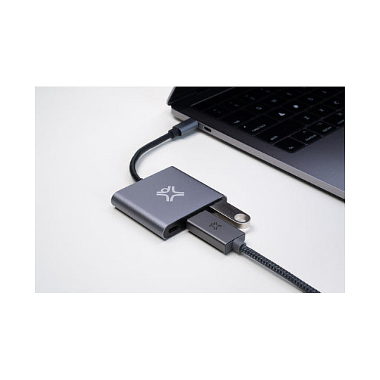 Hub USB-C XtremeMac XWH-HUB3-13, 3-port, HDMI 4K, USB-A 3.0, USB-C PD 60W - Argjend 5