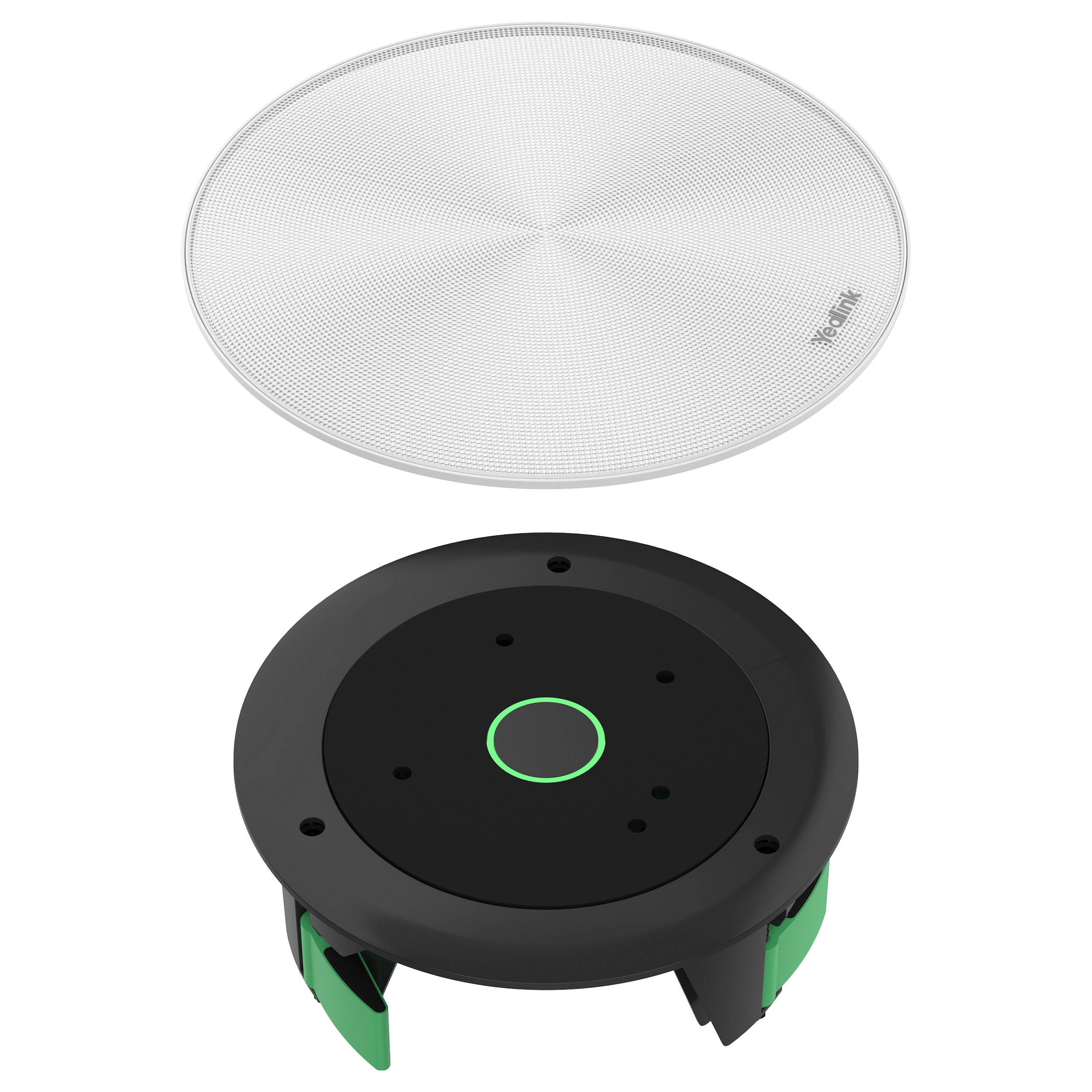 Yealink CM20 – AI Beamforming Ceiling Microphone, 16-Mic Array, 360°, DSP, AEC