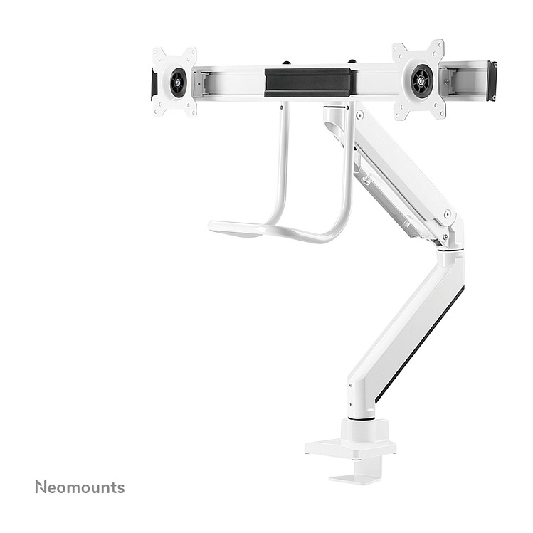 Mbajtëse për Monitor Neomounts NM-D775DXWHITE , 2 Monitorë , 10–32" , deri 8kg për monitor , sustë gazi , VESA 75x75 & 100x100 - Bardhë 2