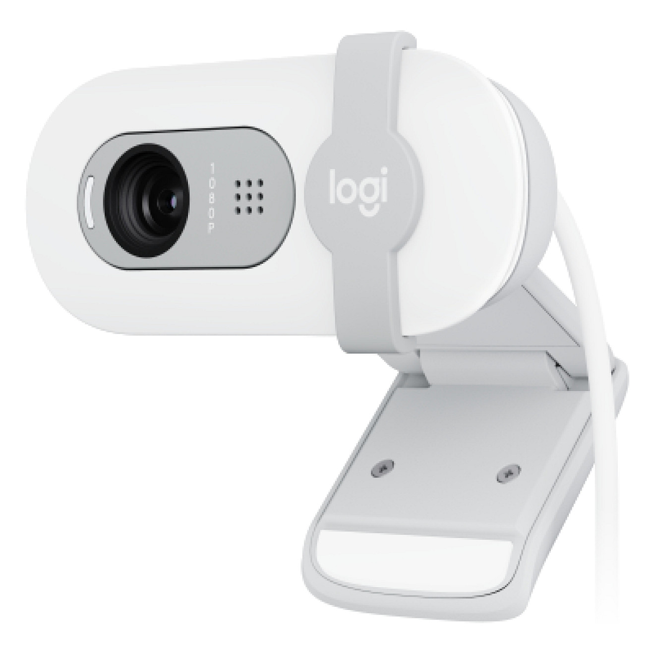 Logitech Brio 100 Webcam – 2MP, Full HD 1080p, USB, Audio, e Bardhë 3