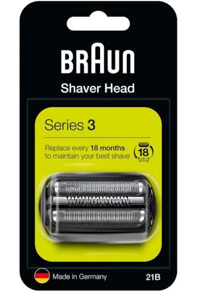 Kokë për makinë rroje Braun Series 3 / 21B / 736879 – Zezë 3