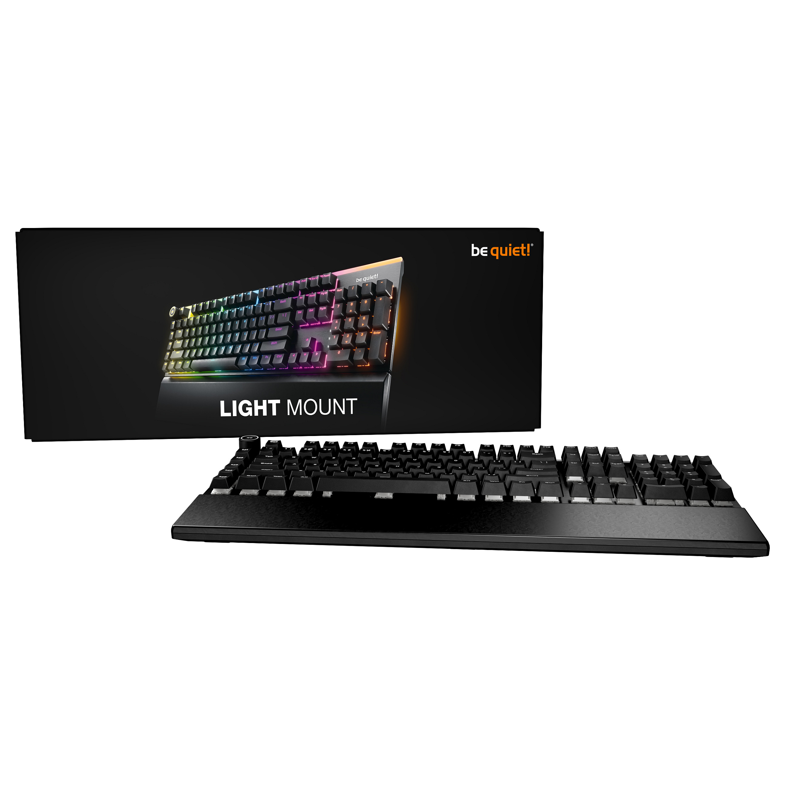 Tastierë Gaming be quiet! Light Mount / Wired / Full-Size / Mekanike / Silent Tactile / DE ISO / USB-C / ARGB / N-Key Rollover / 5 Makro - Zezë 7