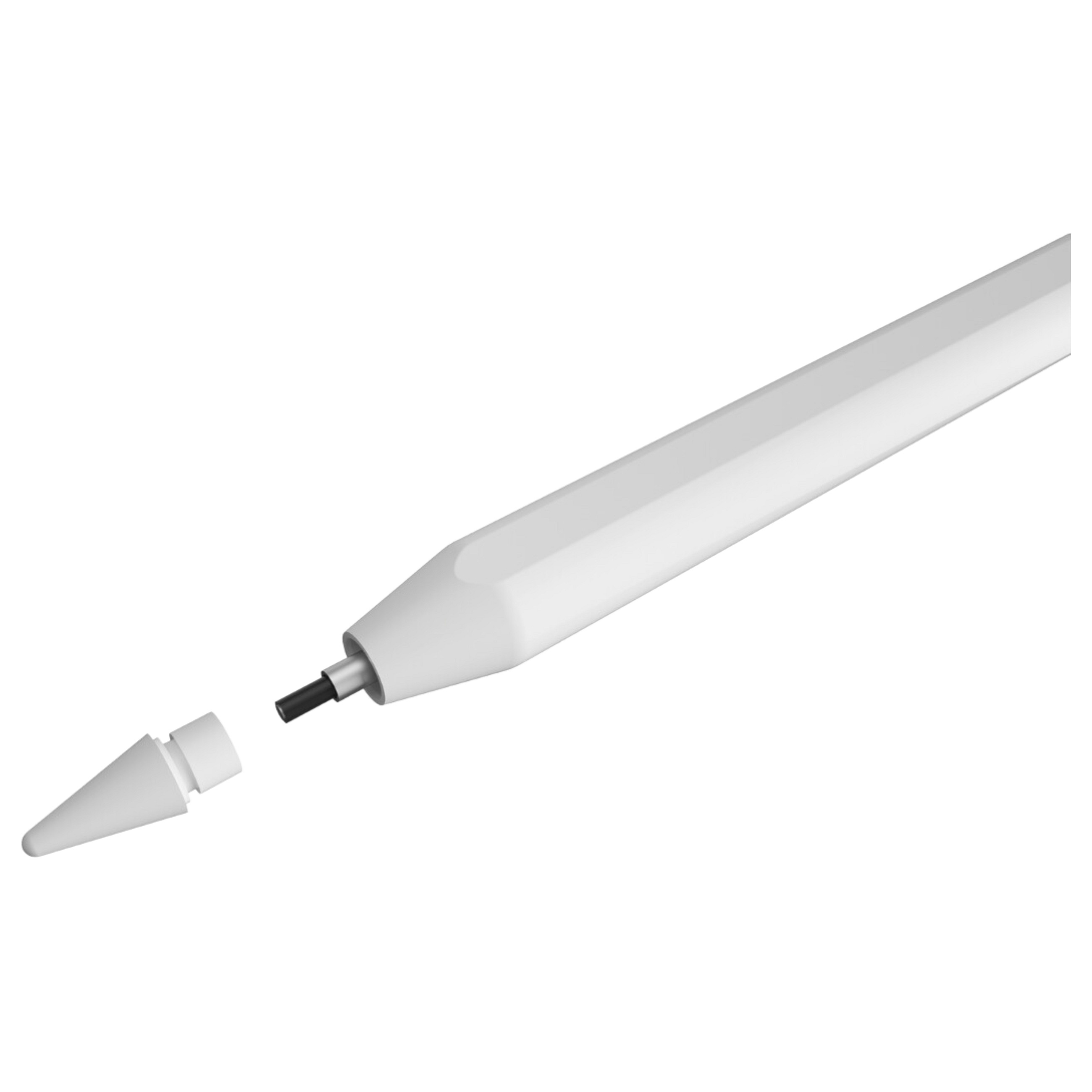 Aksesorë për Tablet DEQSTER Pencil C1 80-3000 / USB-C / Palm Rejection / Tilt Detection / Deri 18 Orë – Bardhë 2